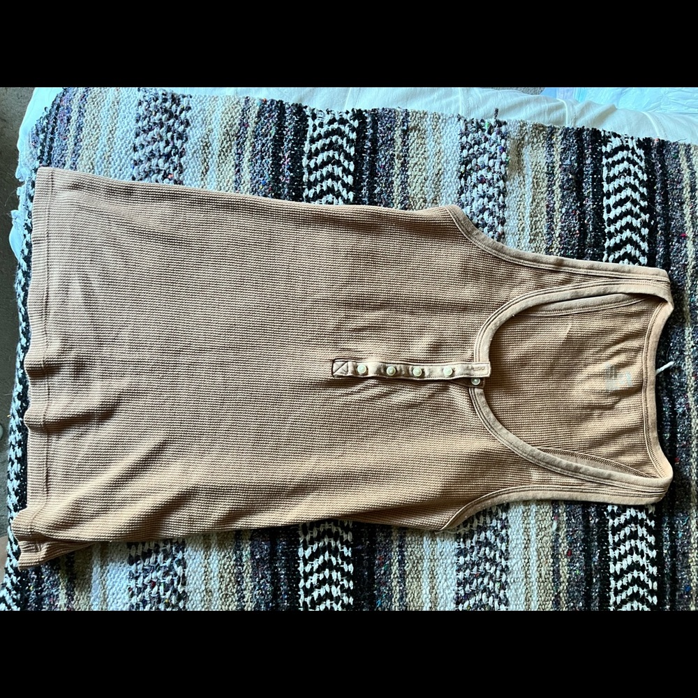 Aerie | Everyday Henley Tank Top with Buttons